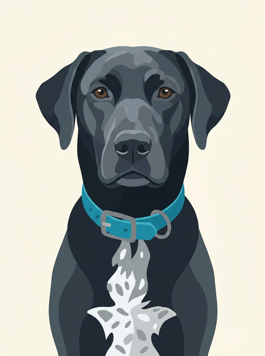Custom Pet Portrait — Modern/Vector Style