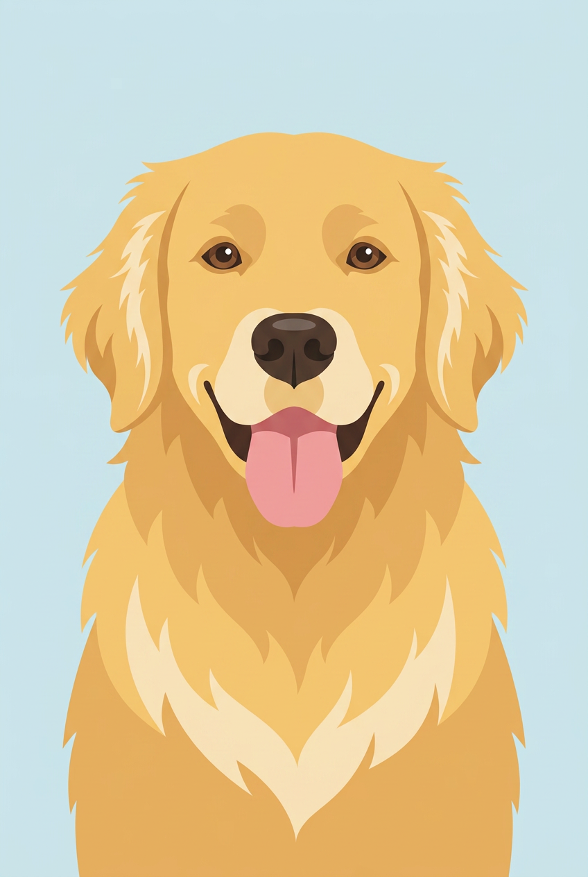 Custom Pet Portrait — Modern/Vector Style